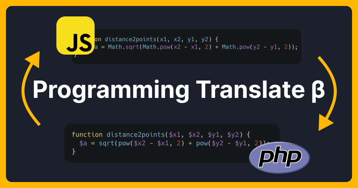 Programming Translate β